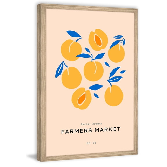 Marmont Hill Paris Farmers Market Framed Painting Print