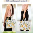 thumbnail image 4 of FORMRS Womens Corduroy Tote Bag Crossbody Shoulder Handbag with Pocket, White Watercolor Oranges, 4 of 7