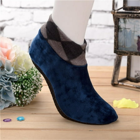 

Men s Winter Warm Home Soft Fleece Thick Bed Sock Non Slip Slipper Floor Socks