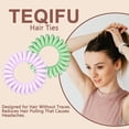 thumbnail image 6 of 20 Pack Hair Elastics, No Crease Spiral Hair Ties Hair Bands Multi Color Waterproof Phone Cord Hair Scrunchies Hair Coils Accessories for Women Girls…, 6 of 13