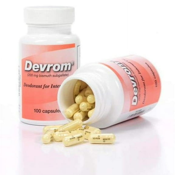 Devrom Flatulence Deodorizer and Internal Deodorant Form: Capsules