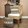 thumbnail image 2 of Parkland Collection Ezra 17.72x17.72" Fabric Throw Pillow in Beige/Black, 2 of 6