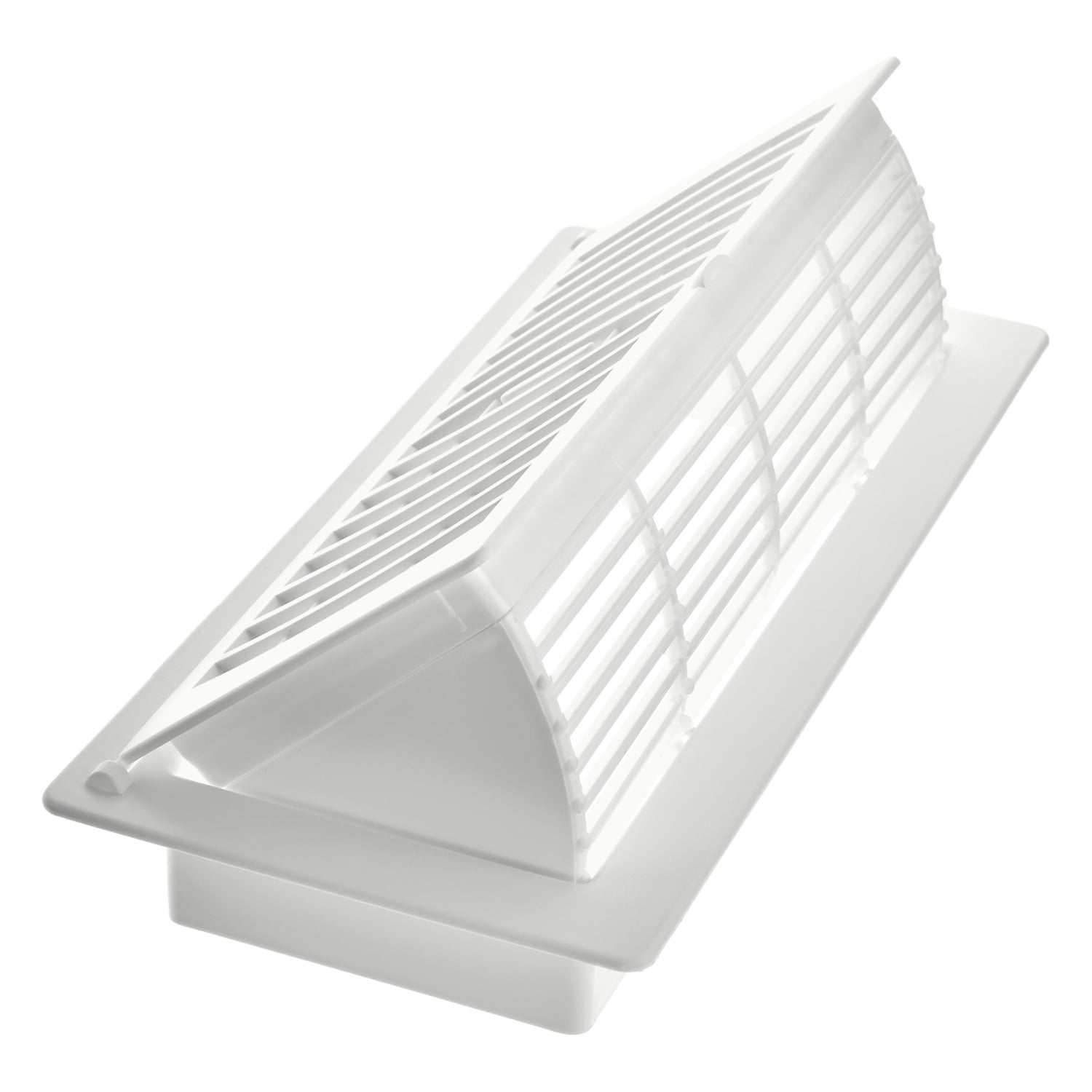 (2 pack) Imperial 4-inch x 10-inch White Plastic Pop Up Louvered, Floor Register, Rectangular, Household Vent Covers