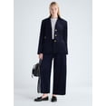 thumbnail image 3 of Free Assembly Women's and Women's Plus High Break Velvet Blazer, Sizes XS-4X, 3 of 6