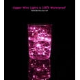 thumbnail image 6 of ZOELNIC 10 Pack Battery Operated Fairy Light - 6.6ft 20LEDs Fairy String Lights Waterproof Copper Wire Starry Lights for DIY Mason Jar Wedding Party Christmas Decor, Pink, 6 of 10