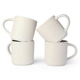 thumbnail image 1 of Juego de 4 tazas de café DeeCoo de cerámica blanca de 355 ml, 1 of 7
