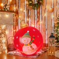thumbnail image 4 of Venta de bolas inflables de Navidad, 60 cm, grandes, para exteriores, de PVC, para Navidad, inflables gigantes, reutilizables, muñecos de nieve de Papá Noel, para decoración de jardín y patio de Navid, 4 of 6