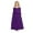 Purple, variant on Bmisegm Girls Dress Three Quarter Sleeve Round Neck Ruched Waist Casual Long Maxi Dress Dresses for Girls 8-9 Years