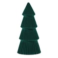 thumbnail image 1 of Green L Resin Christmas Tree Tabletop Ornament, Mini Desktop Holiday Decoration For Home Office Shelf, 1 of 4