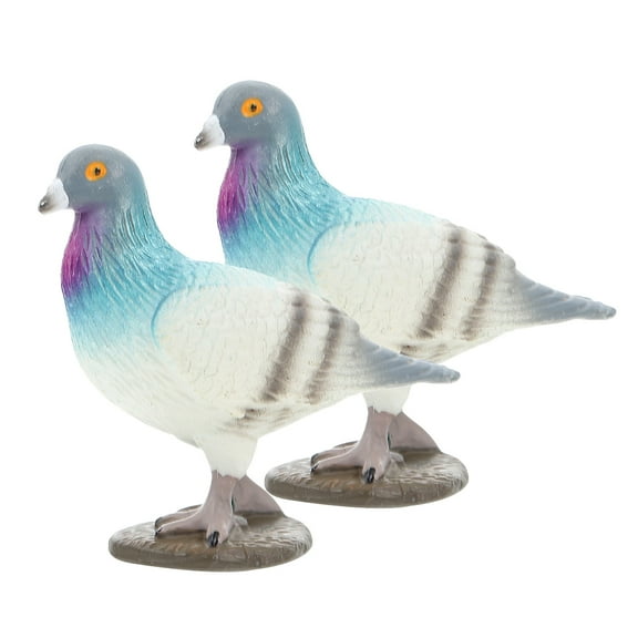 FRCOLOR 2pcs Simulated Pigeons Model Pigeons Figurines Fake Pigeons Model Home Table Decorations