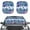 Bohemian Flower Violet, variant on Kuiaobaty American Tribal Cow Print Foldable Car Windshield Sunshade 2 Pack Auto Front Window Sunshade Sun Shield Protector Automotive Accessories for Mini SUVs Small Sedans