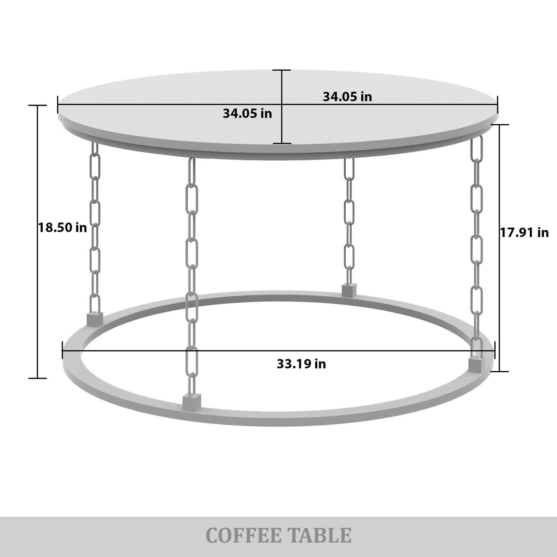 Castle Place Classic 3 Piece Coffee Table Set, Light Oak