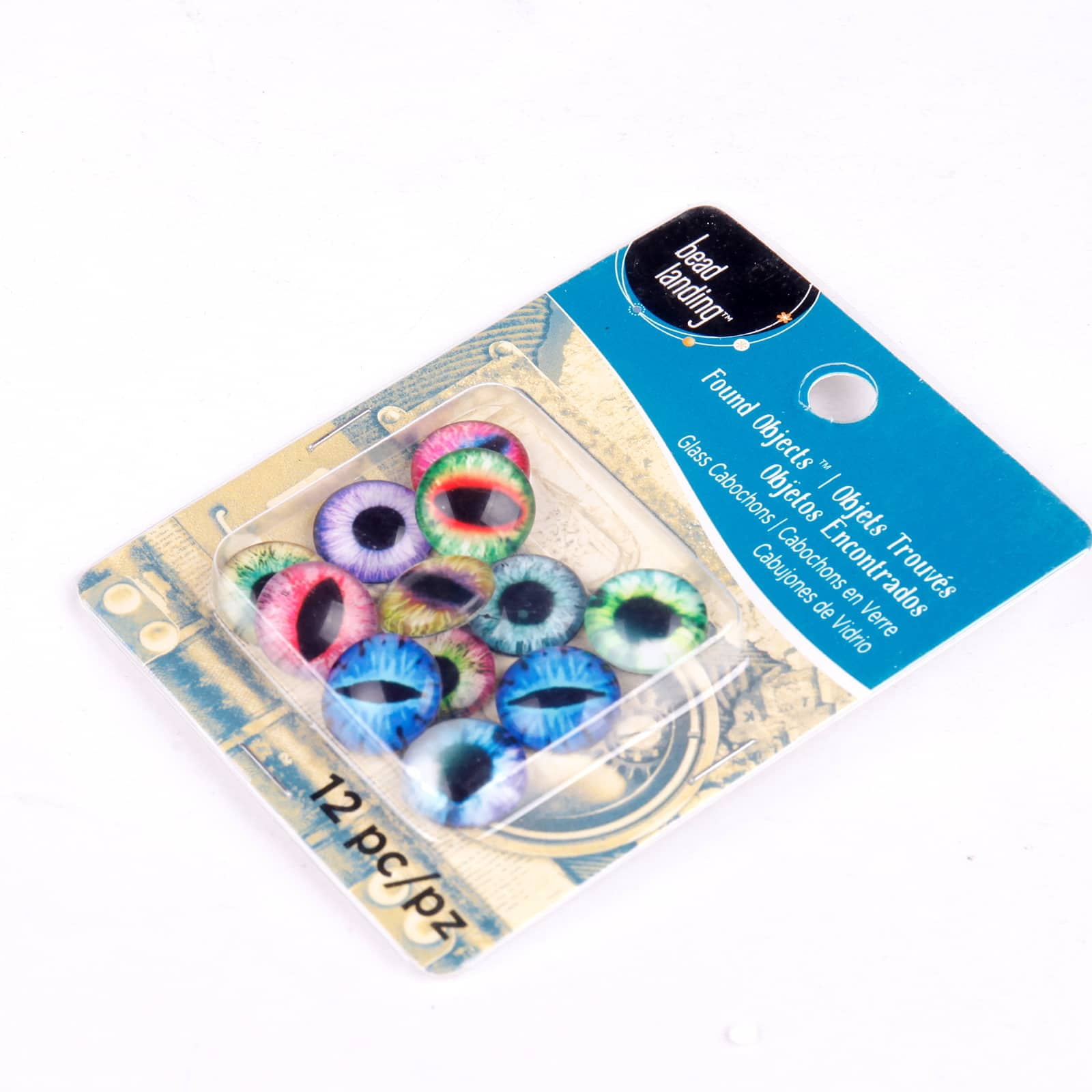 Bead Landing Found Objects Multicolored Glass Cabochons, 12 Packs: 12 ct. (144 total)