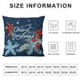 thumbnail image 5 of RUIYC and A Happy New Year Dark Blue Throw Pillow Covers 12x20 Inch Farmhouse Holly Berries Pillowcase Decorations Christmas Snowflake Holiday for Home Couch, 5 of 5