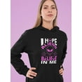 thumbnail image 2 of Hope Aliens Quote Hoodie Women -Image by Shutterstock, Female XX-Large, 2 of 4