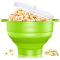 thumbnail image 3 of Máquina para hacer palomitas de maíz, apta para microondas, máquina para hacer palomitas de maíz de silicona y apta para lavavajillas, cuenco y asa para palomitas de maíz para el hogar Xemadio MZQ-0607-3, 3 of 7