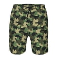 thumbnail image 4 of Naloa Camouflage Dinosaur Men's Beach Shorts, Surfing shorts, Swim trunks, Quick Dry Swim Trunks for Surfing Beach Fun - Large, 4 of 9