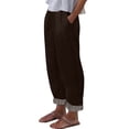 thumbnail image 2 of Bixock Summer Women Casual Pants High Waist Wide Leg Pants Drawstring Comfortable Soft Daily Wear Fashion Women Clothes, 2 of 6