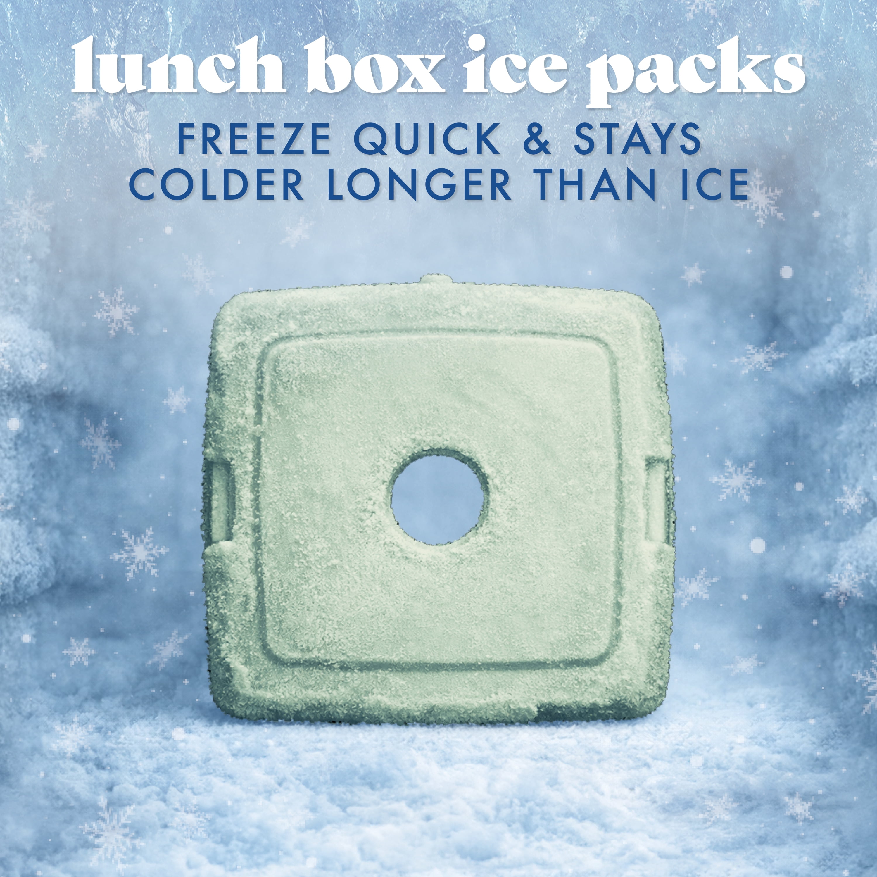 Cool Coolers by Fit + Fresh Reusable Slim Ice Packs for Lunch Bags & Coolers, Sage Green, 4pk