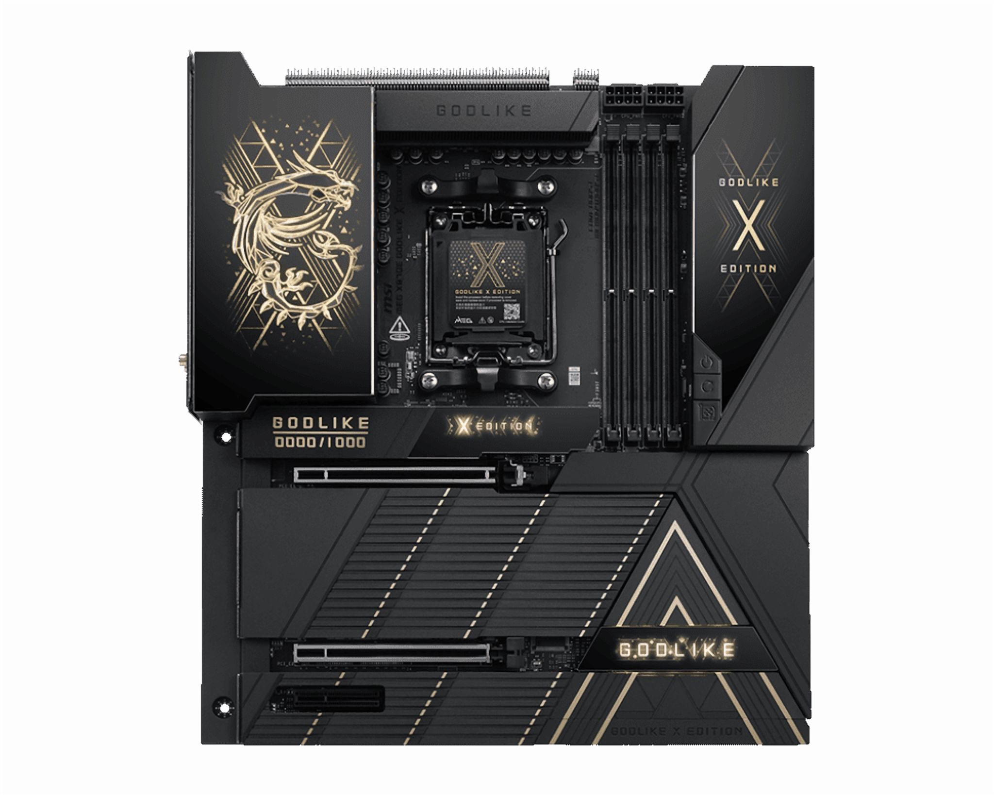 MSI MEG X870E GODLIKE X EDITION AM5 AMD X870E PCIe 5.0/4.0 USB 40/20/10/5Gbps Type C/A Wi-Fi 7 E-ATX Motherboard