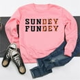 thumbnail image 4 of Baberdicy Sweatshirt for Women Game Day Sweatshirt Women Sundey Fundey Sweatshirt Football Season Hoodie Sunday Shirt Crew Neck Pullover Pullover Sweaters for Women Pink, 4 of 4