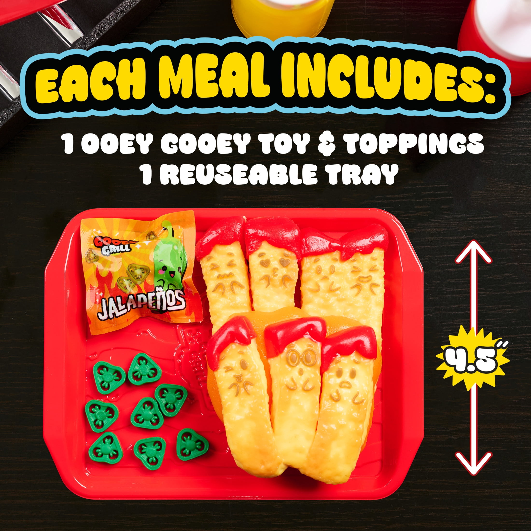 Ooey Gooey Gooey Grill Assortment with Toppings, Kids Toys for Ages 3 Up