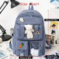 thumbnail image 3 of Juego de mochila de 5 piezas para niñas: mochila escolar, bolso de hombro, bolso, estuche para bolígrafos y más, perfecto para útiles escolares para el regreso a clases de los, 3 of 4