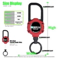 thumbnail image 1 of New Upgraded Badge Holder Telescopic Aluminum Alloy Body With Magnet Keychain Retractable Hook Tool Chain Key Holder Tactical Wire Rope Magnet, 1 of 6