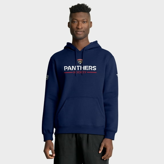 Men's Fanatics Navy Florida Panthers Authentic Pro Primary Hoodie