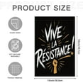 thumbnail image 2 of Vive La Resistance Subtle Liberal Protest Garden Flags,12x18 in Double Sided Yard Flag Tapestry Decoration Home Holiday Farmhouse Outside, 2 of 7