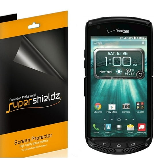 [6-Pack] Supershieldz for Kyocera Brigadier Screen Protector, Anti-Bubble High Definition (HD) Clear Shield