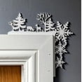 thumbnail image 2 of Adorno de metal para puerta de Navidad, adorno de letrero de esquina para marco de puerta superior 2024, adorno de puerta de Navidad para decoración del hogar, adorno de letrero de esquina para marco, 2 of 8
