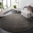 thumbnail image 2 of SAFAVIEH Himalaya Vince Striped Area Rug, Charcoal, 6' x 6' Round, 2 of 8