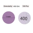 thumbnail image 2 of Unique Bargains 100 Pack 1-Inch Purple Sanding Discs 400 Grits Hook & Loop Professional Aluminum Oxide Sandpaper Mini Size, 2 of 5