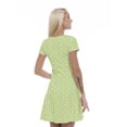 thumbnail image 2 of Women’s A Line Cartoon Summer Dress, Retro Triangle Arrangement, Cross Wrap V Neck, 6 Sizes, by Ambesonne, 2 of 2