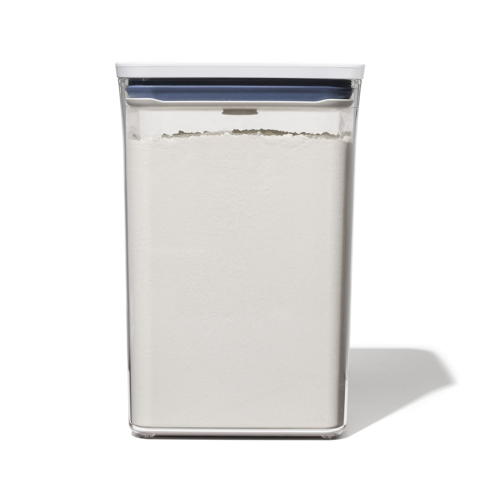OXO POP Container 4.4-Qt Medium Big Square Food Storage Container, White