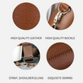 thumbnail image 7 of harmtty Cup Holder Bag Detachable Heat Resistant Anti-scalding Adjustable Portable Strap Hand-Carrying Faux Leather Coffee Beverage Cup Sleeve Handbag Outdoor Supplies, 7 of 7