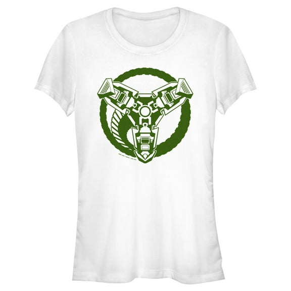 Junior's Marvel Spider-Man: No Way Home Doc Ock Logo Graphic Tee White Large