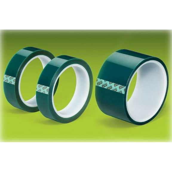 TekLine Green Polyester Tape Powder Coating High Temp 1"x72yd 25mm