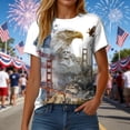 thumbnail image 6 of Yindaity 4th Of July Womens Shirts Retro USA 250 Shirt, Independence Day T-Shirt, Celebrate 250th Anniversary Outfit, 4th of July Shirt(White,L), 6 of 8