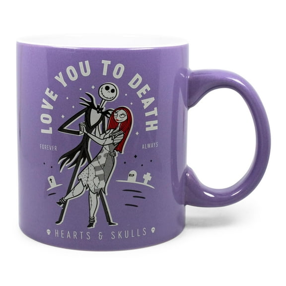 The Nightmare Before Christmas "Love You To Death" Ceramic Mug | Holds 20 Ounces