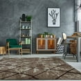 thumbnail image 2 of Centre Parkway Dark Beige Contemporary Geometric Area Rug 6'5" x 9'5", 2 of 4