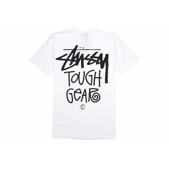 Stussy Men's Tough Gear Tee White, from StockX