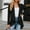 Black, variant on Women's 2023 Autumn And Winter Long Sleeved Solid Color Loose Cardigan Top Women's Knitted Coat Long Sweater Duster for Women Fall Clothes for Women Thin Sweater Woman with in Cardigans Long Sleeve