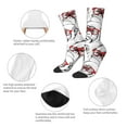 thumbnail image 3 of Logiee Monkey Print Adult Socks for Men & Women,Calf Socks, Ankle Socks,Boots Socks,Breathable Casual Sock,Unisex Crew Socks, 3 of 6