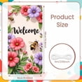thumbnail image 2 of Red Ladybug Welcome Banner White Daisies Daisy Backdrop Cartoon Light Green Background Garden Background for Garden Party Spring Gathering Kids' Birthday, 2 of 9
