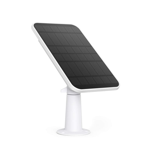 Panel solar eufyCam certificado de seguridad eufy, compatible con eufyCam, fuente de alimentación continua, panel solar de 2,6 W, IP65 resistente a la intemperie para vigilancia en exteriores y carga