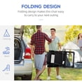 thumbnail image 4 of 2 Pack Portable Folding Recliner Outdoor Patio Chaise Lounge Chair Adjustable Backrest Black, 4 of 7