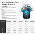 thumbnail image 4 of Fotbe Hawaiian Ship Dolphin Hawaiian Shirt for Men Unisex Summer Beach Casual Short Sleeve Cotton Linen Button Down Shirts-XX-Large, 4 of 5
