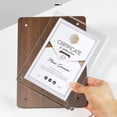 thumbnail image 4 of Wooden Diploma Frame Degree Frame: Document Frames with High Definition Acrylic, Display 8.2x11 Certificate Frame, Graduation Picture Frame 11x14, Poster Frame for Tabletop (Wood, 7.01X9.37), 4 of 8